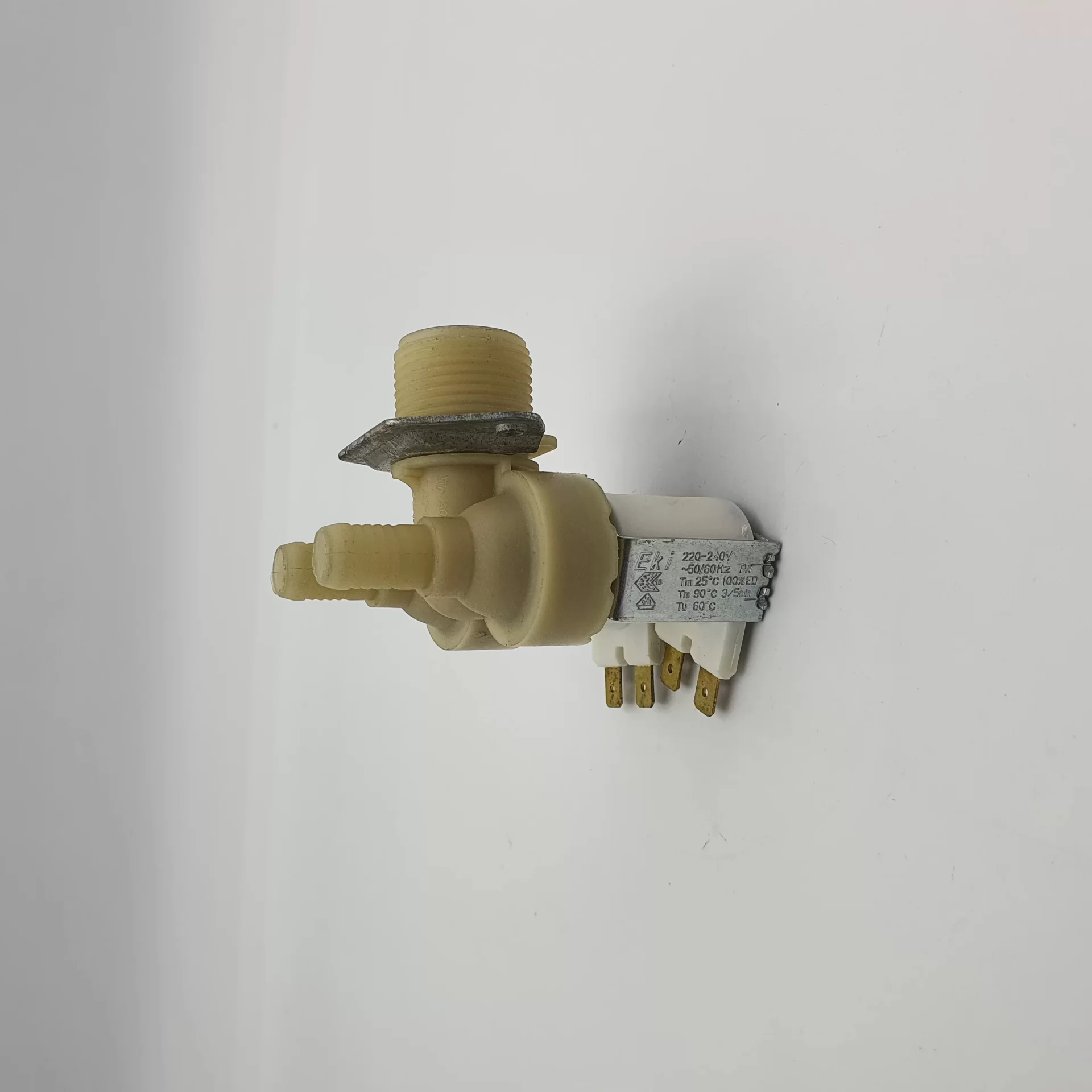 3/4 inç N.K. 12 V AC / DC 10.5 MM 90 DERECE İKİLİ SU VENTİLİ SOLENOİD VANA (Lisinya)