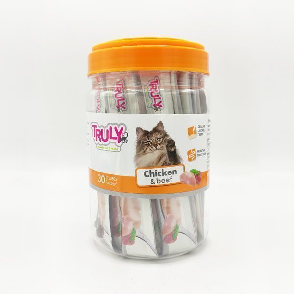 Truly Sıvı Kedi Ödülü Tavuk - Biftek 30x14 Gr - Lisinya