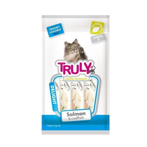 Truly Sıvı Kedi Ödülü Somon - Morina 5x14 Gr - Lisinya