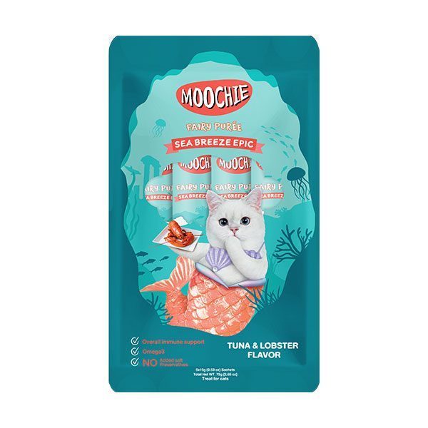 Moochie Sıvı Kedi Ödülü Ton-İstakoz 5x15 Gr - Lisinya