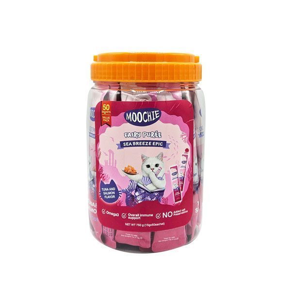 Moochie Sıvı Kedi Ödülü Ton-Somon 5x15 Gr - Lisinya