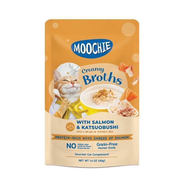 Moochie Çorba Kedi Ödülü Somon-Katsuobushi 40 Gr - Lisinya