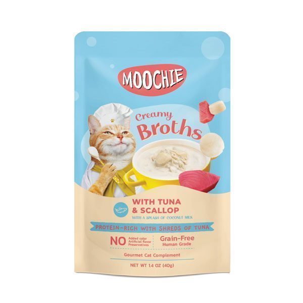 Moochie Çorba Kedi Ödülü Ton-Deniz Tarağı 40 Gr - Lisinya