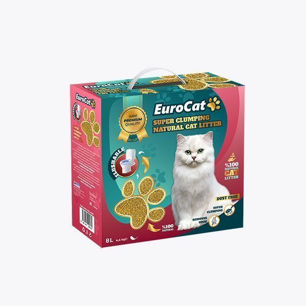 Eurocat Topaklanan Doğal Kedi Kumu 8 Lt - Lisinya