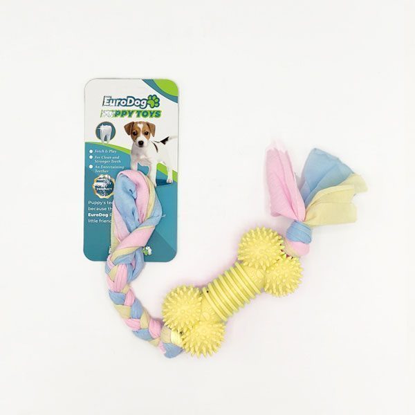 EuroDog Puppy Toys Sarı Kemik Diş Kaşıma Oyuncağı - Lisinya