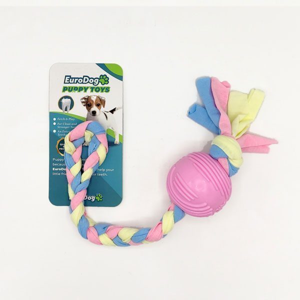 EuroDog Puppy Toys Pembe Top Diş Kaşıma Oyuncağı - Lisinya