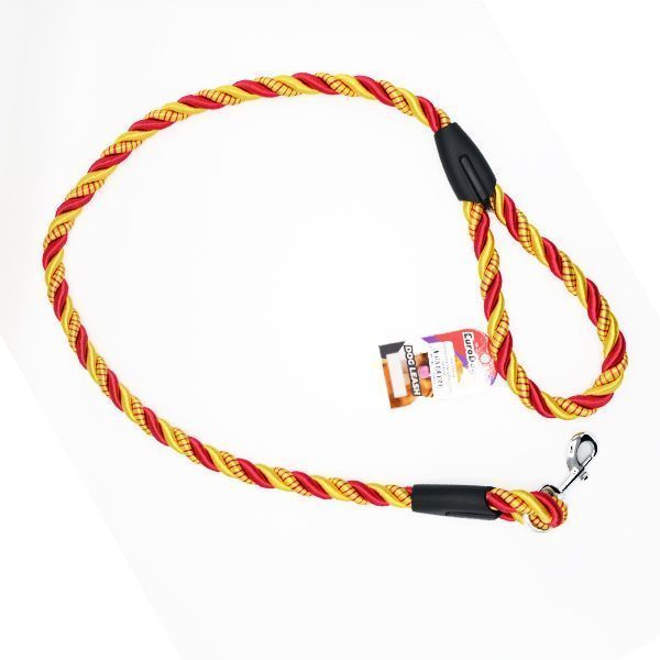 Eurodog Köpek Uzatma Tasması 18mm X 120 Cm Sarı Kırmızı - Lisinya