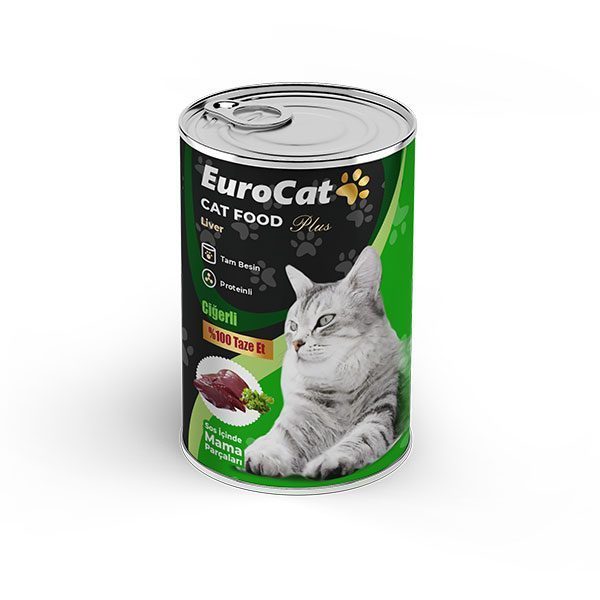 EuroCat Kedi Konservesi Ciğerli 415 Gr - Lisinya