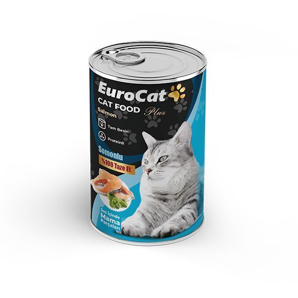 EuroCat Kedi Konservesi Somonlu 415 Gr - Lisinya