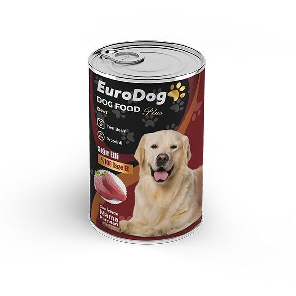 EuroDog Köpek Konservesi Biftekli 415 Gr - Lisinya