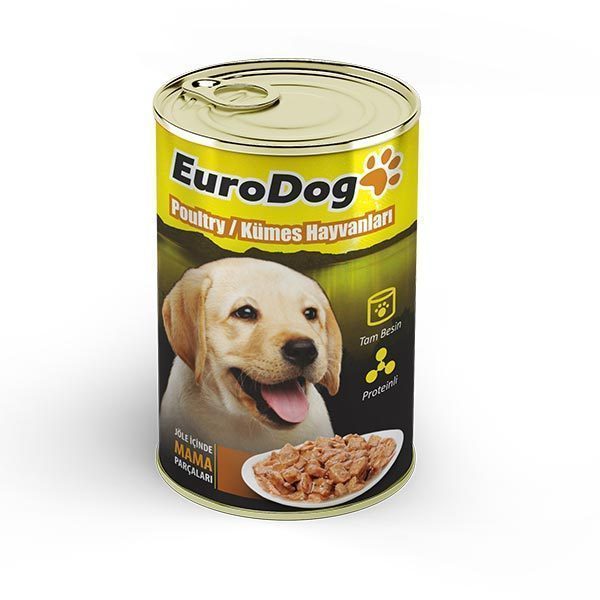 EuroDog Yavru Köpek Konservesi Tavuklu 415 Gr - Lisinya