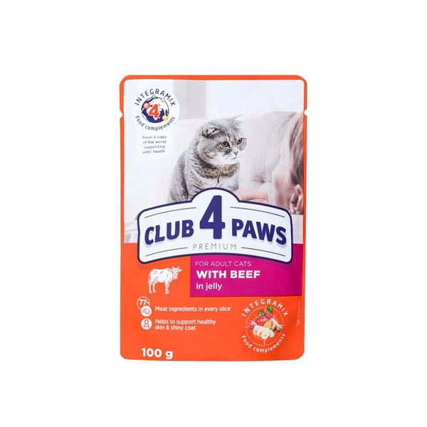 Club4Paws Jöleli Danalı Premium Pouch Kedi Maması 100 Gr - Lisinya