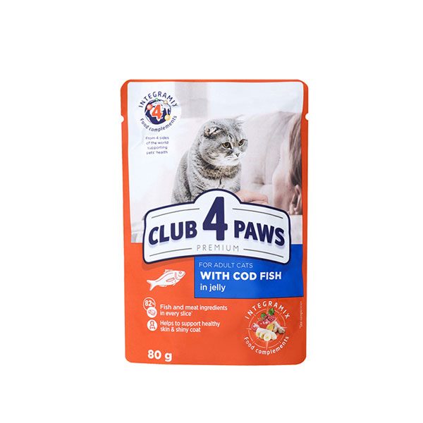 Club4Paws Morina Balıklı Premium Pouch Kedi Maması 80 Gr - Lisinya