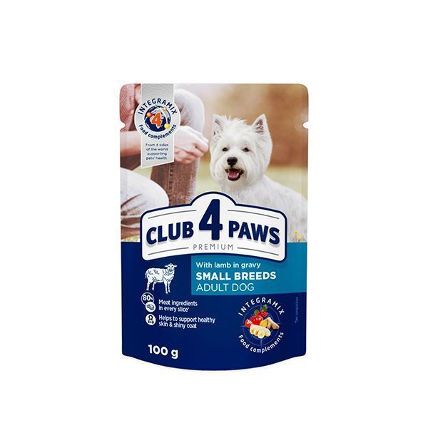 Club4Paws Kuzulu Küçk Irk Yetişkin Pouch Sos 100 Gr - Lisinya