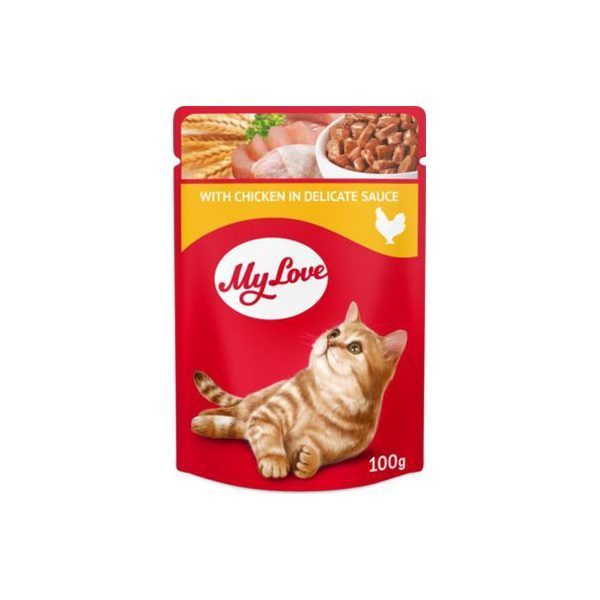 My Love Sos İçinde Tavuk Etli Pouch Kedi Maması 100 Gr - Lisinya