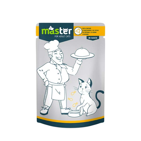 Master Tavuk Etli Pouch Kedi Maması 80 Gr. - Lisinya