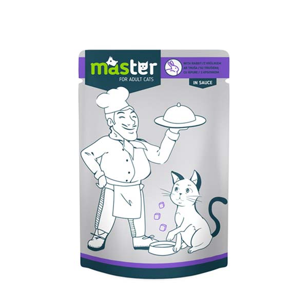 Master Tavşan Etli Pouch Kedi Maması 80 Gr. - Lisinya