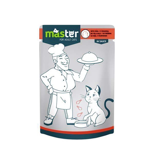 Master Kümes Hayvanlı Pouch Kedi Maması Jöle 80 Gr - Lisinya