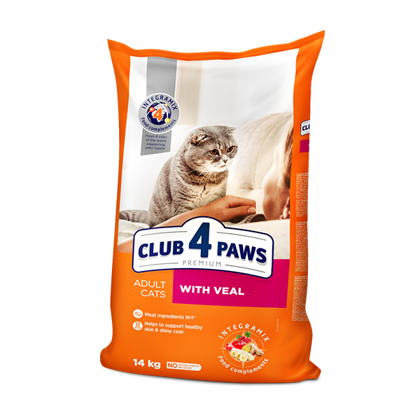 Club4Paws Premium Dana Etli Yetişkin Kedi Maması 14 Kg - Lisinya