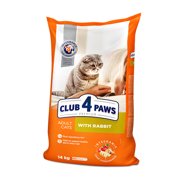 Club4Paws Premium Tavşanlı Yetişkin Kedi Maması 14 Kg - Lisinya