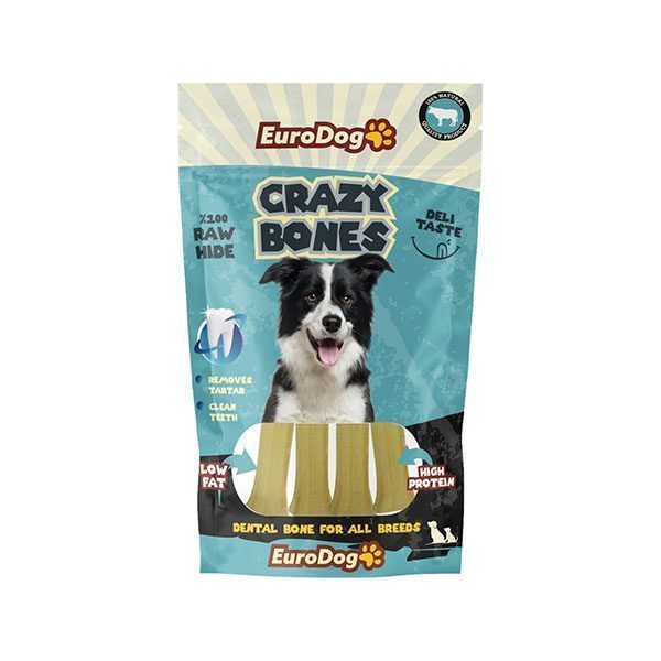 EuroDog Crazy Bone Pres Kemik 7 Cm 5 Li - Lisinya