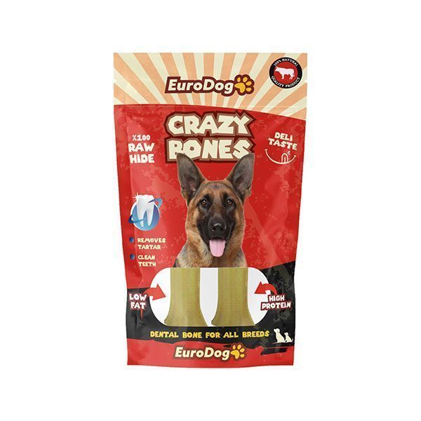 EuroDog Crazy Bone Pres Kemik 12 cm 2 Li - Lisinya