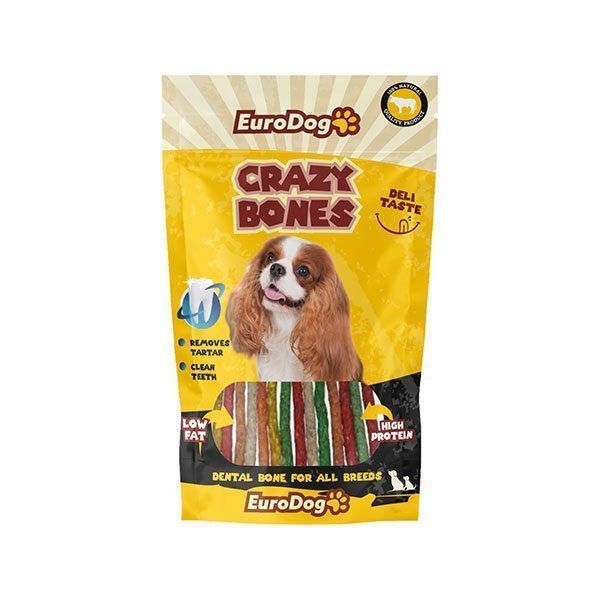 EuroDog Crazy Bone Munchy Kemik 20 Li - Lisinya