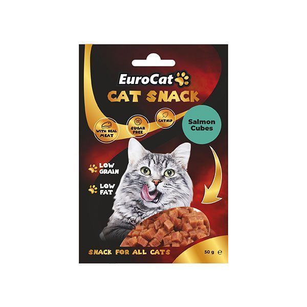 EuroCat Salmon Cubes Kedi Ödül 50Gr - Lisinya