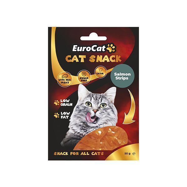 EuroCat Salmon Strips Kedi Ödül 50Gr - Lisinya