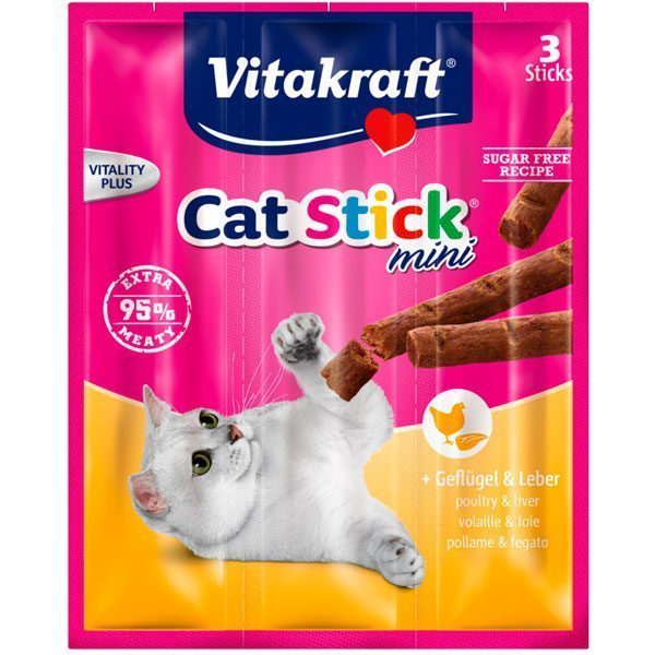 Vitakraft Stick Kümes Hayvanı Ve Cigerli Stick Kedi Ödülü 3x18 Gr - Lisinya