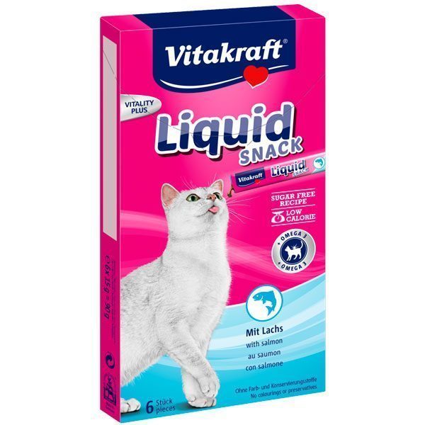 Vitakraft Kedi Sıvı Ödül Somon+Omega3 90gr 11 - Lisinya