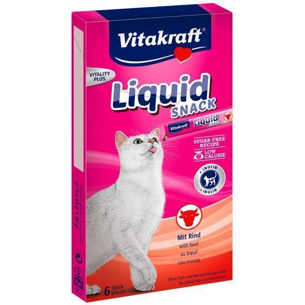 Vitakraft Kedi Sıvı Ödül Sığır Eti+Inulin 90gr 11 - Lisinya