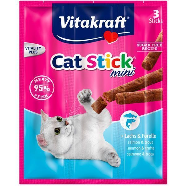 Vitakraft Cat Stick Somon+Alabalık 3ad 18 gr - Lisinya