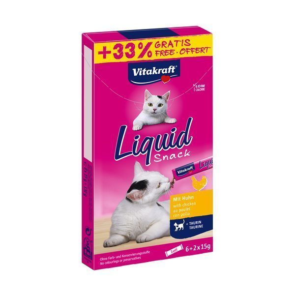 Vitakraft Kedi Sıvı Ödül Tavuk+Taurine 90gr+ 33(11 - Lisinya