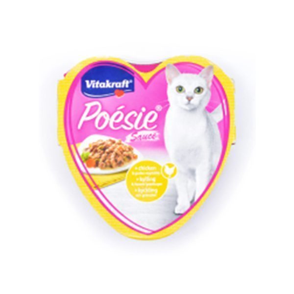 Vitakraft Poesie Yaş Kedi Maması Tavuk+Bahçe Sebzeli 85g - Lisinya