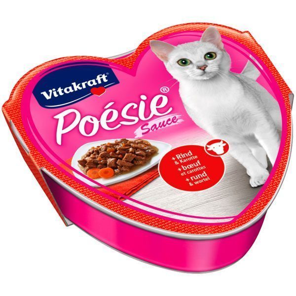 Vitakraft Poesie Sos İçersinde Sığır Etli ve Havuçlu Yetişkin Kedi Konservesi 85 Gr - Lisinya