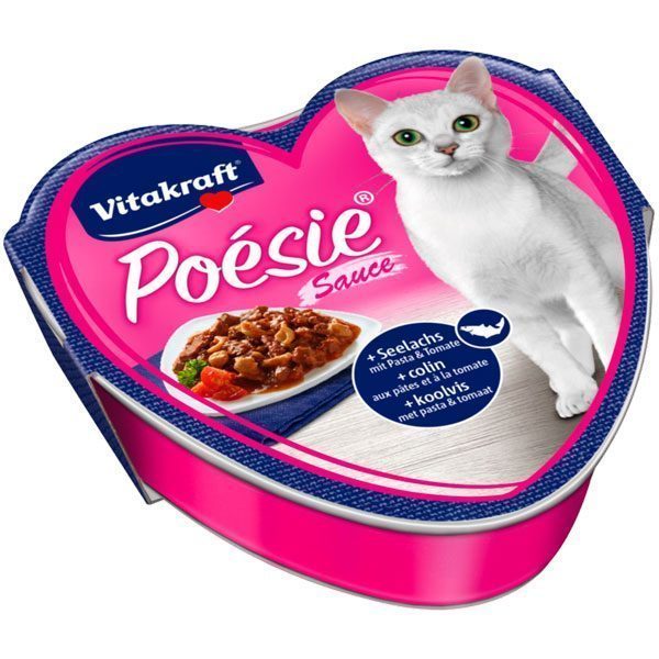 Vitakraft Poesie Somon ve Domates Soslu MakarnalıYetişkin Kedi Konservesi 85 Gr - Lisinya