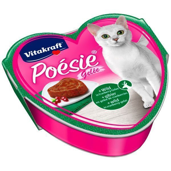 Vitakraft Poesie Jöle İçerisinde Av Hayvanlı ve Kızılcıklı Yetişkin Kedi Konservesi 85 Gr - Lisinya