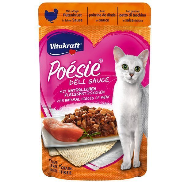 Vitakraft Poesie Deli Sauce Pouch Kedi Maması Hindi Etli 85 G - Lisinya