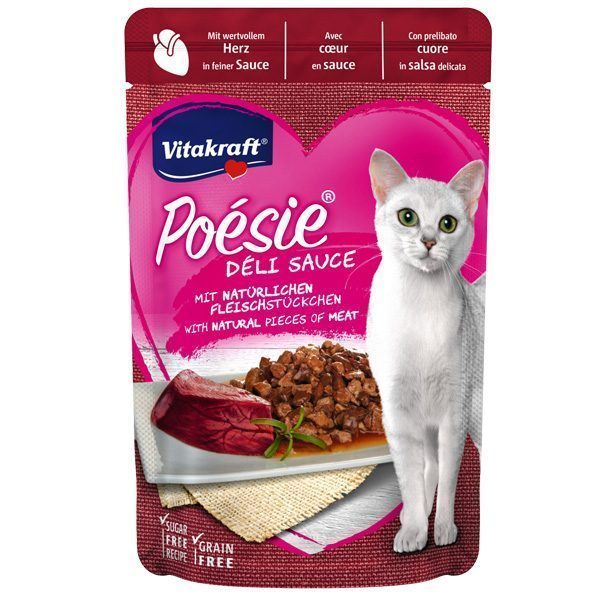 Vitakraft Poesie Sos İçerisinde Kalpli Yetişkin Kedi Konservesi 85 Gr - Lisinya