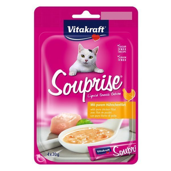 Vitakraft Kedi Sıvı Ödül Tavuklu Çorba (4x20G) 18 - Lisinya