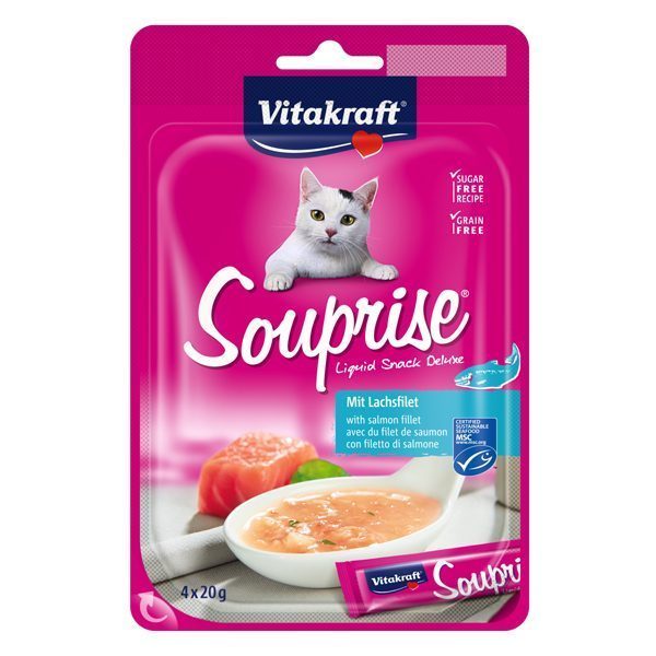 Vitakraft Kedi Sıvı Ödül Somonlu Çorba (4x20G) 18 - Lisinya