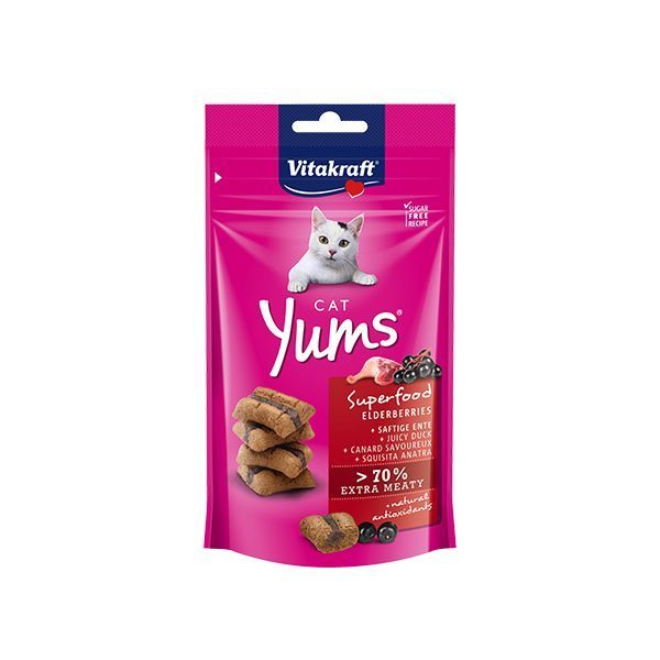 Vitakraft Mürver Ve Ördekli Yumuşak Kedi Ödülü 40Gr - Lisinya