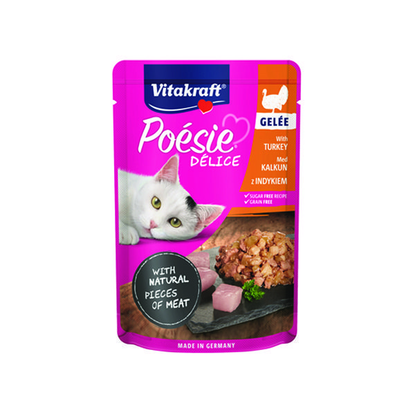 Vitakraft Poesie Delice Sos İçerisinde Hindi EtliYavru Kedi Konservesi 85 Gr - Lisinya