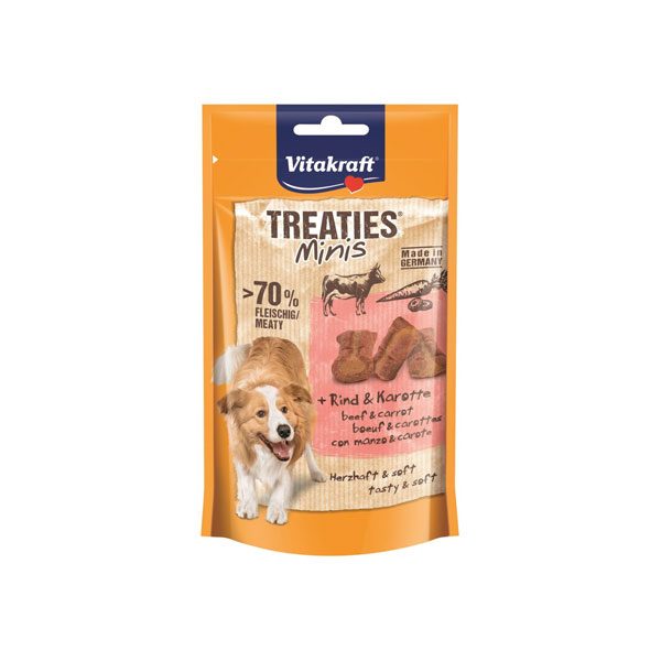 Vitakraft Treaties Minis Sığır Eti ve Havuçlu Yumuşak Köpek Ödülü 48 gr - Lisinya