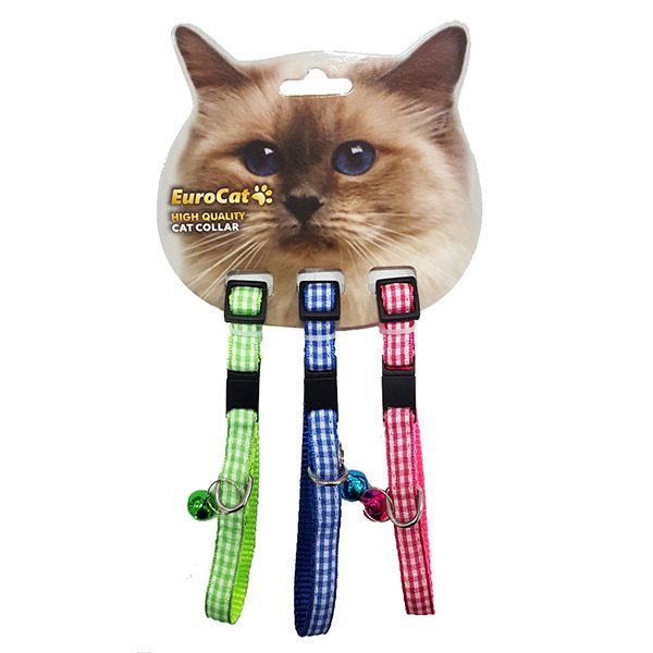 EuroCat Kedi Boy. Tas. Ekose Des.10mm28cm (3 Lü) - Lisinya