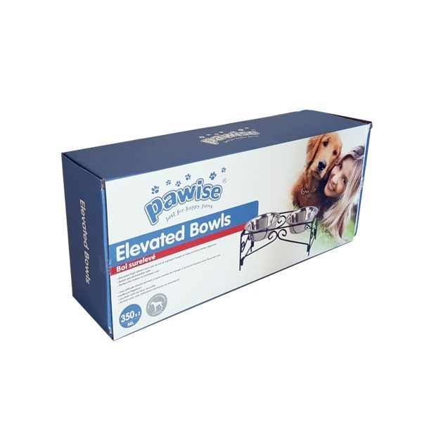 Pawise Metal Ayaklı İkili Mama Kabı 350 Ml x 2 - Lisinya