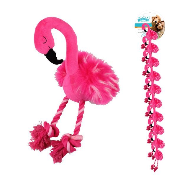 Pawise Peluş Flamingo Köpek Oyuncağı L Boy - Lisinya