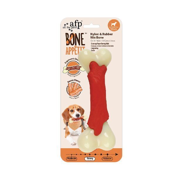 Afp Bone Appetit - Nylon-Rubber Kemik - Pastırma M - Lisinya