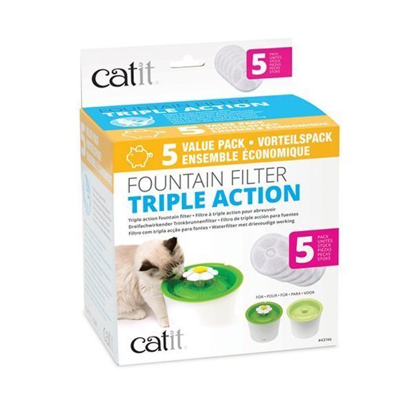 Catit 2.0 Triple Action Filter 5 pack - Lisinya